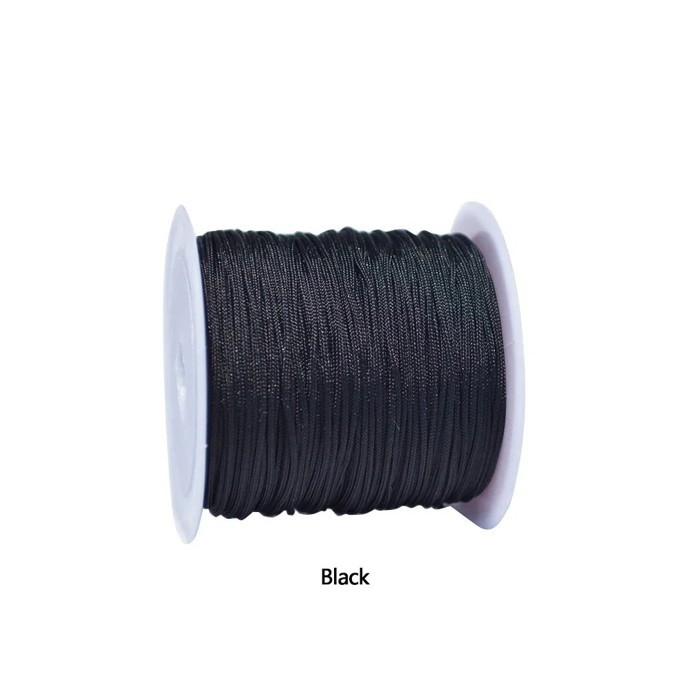 Premium 0.8mm Nylon Cord for DIY Jewelry and Craft Projects - 20M Roll