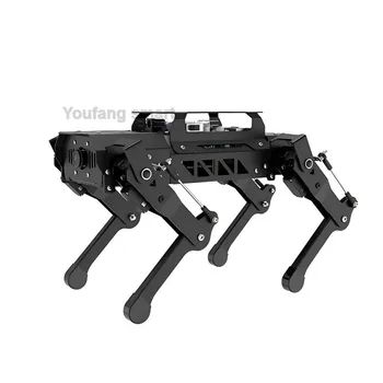PuppyPi Metallo Quadrupede Robot ROS Robot Bionic Cane a 4 Gambe Riconoscimento Visivo AI per Kit Robot Programmabile Raspberry Pi