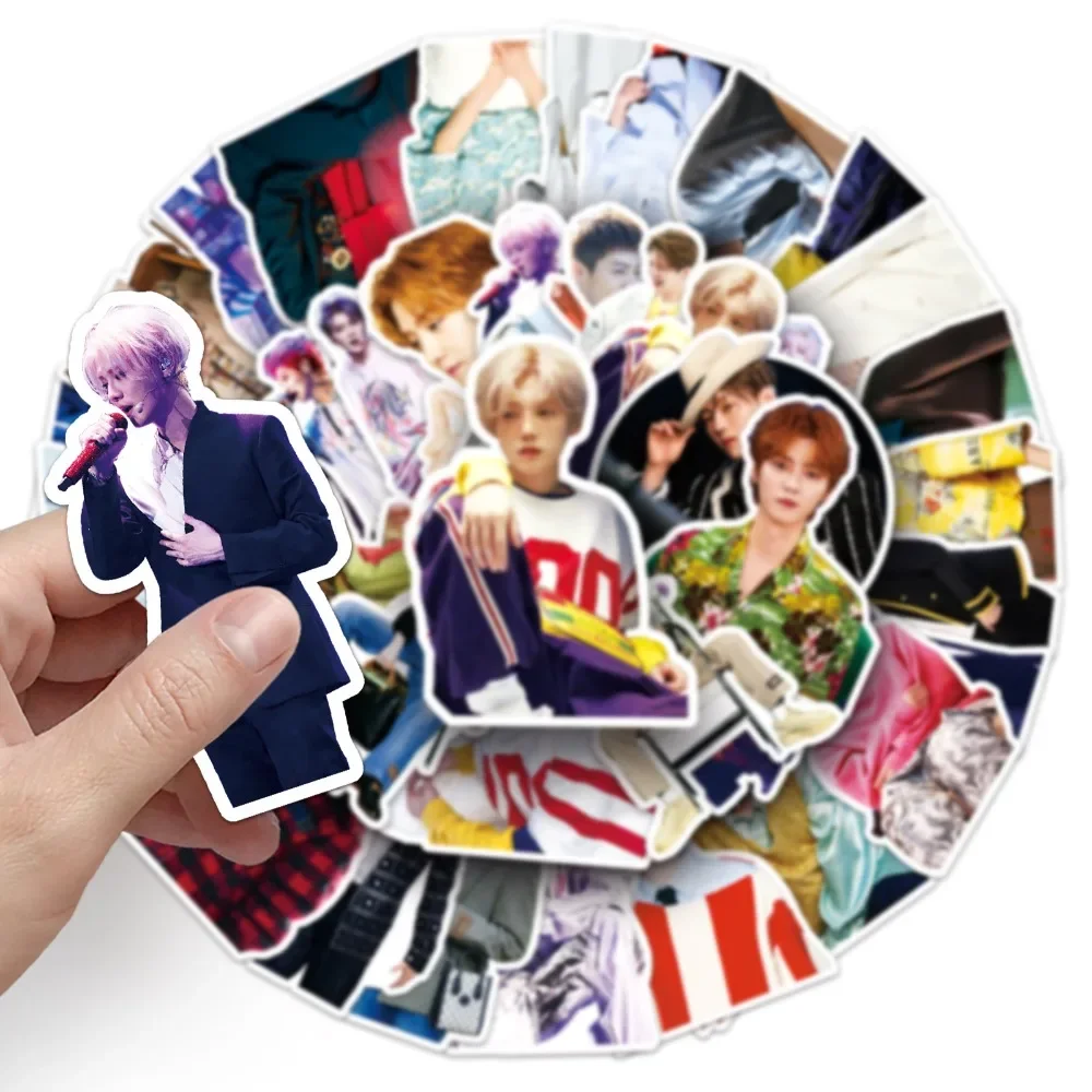 

10/50 шт. Lu Han украшение для ноутбука чашка для воды канцелярские материалы и Переводные картинки оптовая продажа наклеек для поклонников подарки