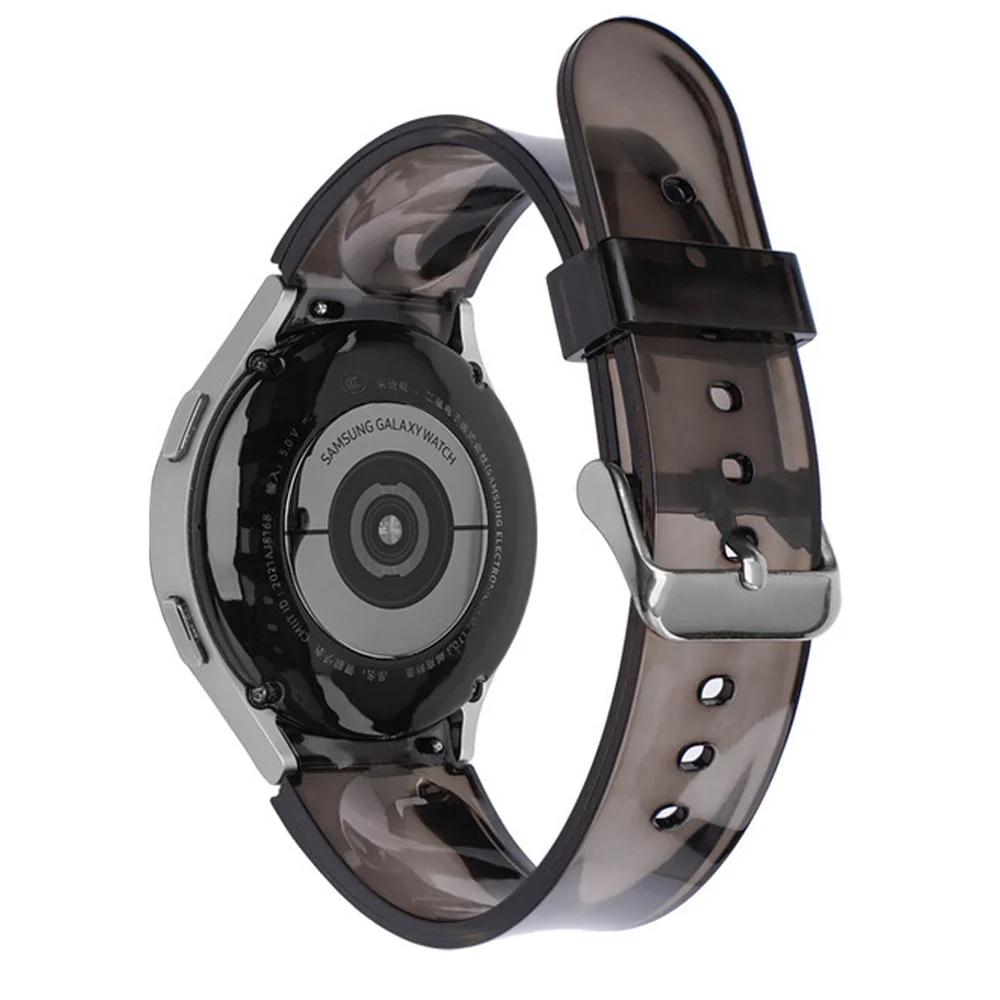 

20mm No Gaps Strap for Samsung Galaxy watch 4 40mm 44mm accessories silicone bracelet correa Galaxy watch 4 classic 42mm 46mm