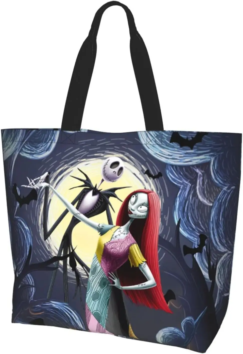 

Сумка-тоут Hunchege Moon Tree Женская, водонепроницаемый вместительный саквояж на плечо для покупок, для путешествий, пляжа, спортзала, фестиваля, подарок