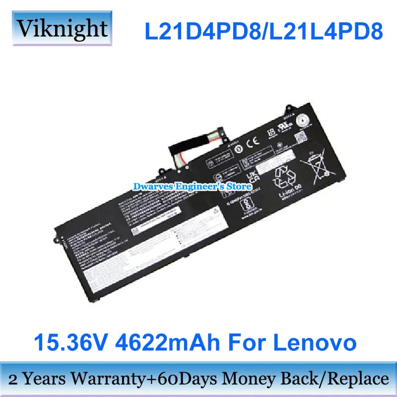 

Original 15.36V 71Wh L21L4PD8 Battery L21M4PD8 L21C4PD8 for Lenovo ThinkBook 16 G4 ARA IAP 21CY005 21D1001 21CY002 21CY004 21CY0