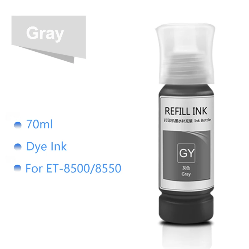 Dye ink For Epson T552 T114 Ink For Epson Eco-Tank ET-8500 ET-8550 Photo Inkjet Printer (5 Color and 6 Color is Available)