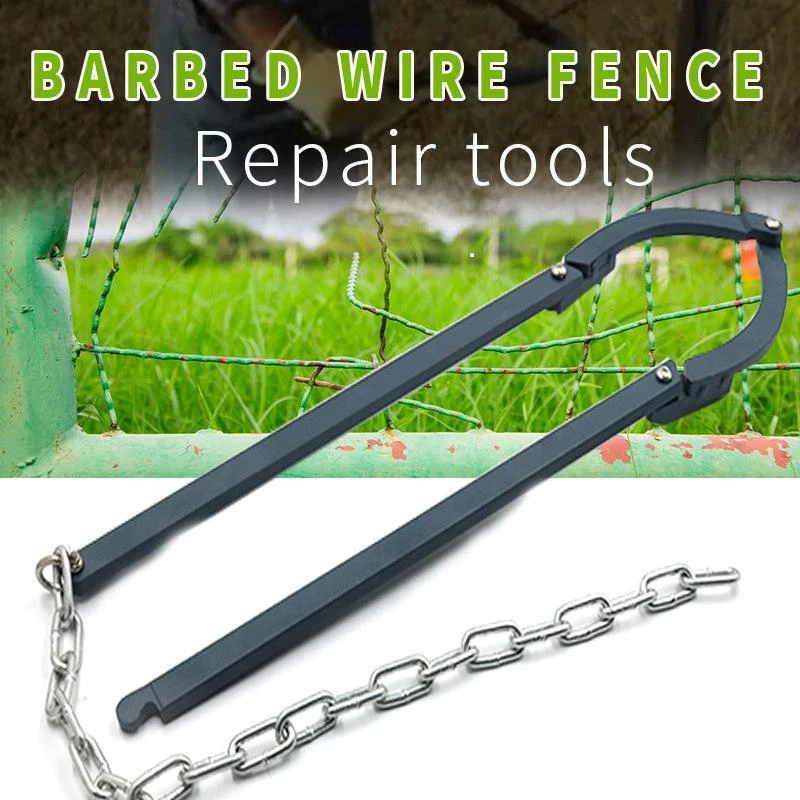 Fence Repair Tool Fence Tensioners Barbed Wire Tool Fastening Quick Tighten Garden Lawn Guardrail Repair Fixator