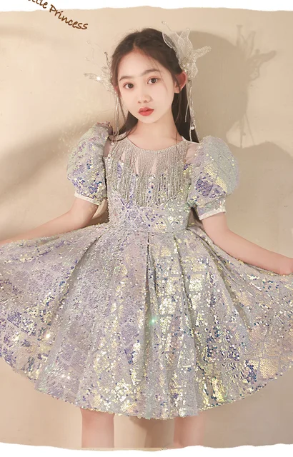 Collection Fancy Dress For Girls Party Wear Children's Place Purple Children's Easter Dresses Baby Girl Formal Princess Dress Toddler Purple Sequin Puff Sleeve Birthday Dress, Purple 5-6 Years (130cm) Collection Fancy Dress For Girls Party Wear Children's Place Purple Children's Easter Dresses Baby Girl Formal Princess Dress Toddler Purple Sequin Puff Sleeve Birthday Dress, Purple 5-6 Years (130cm)