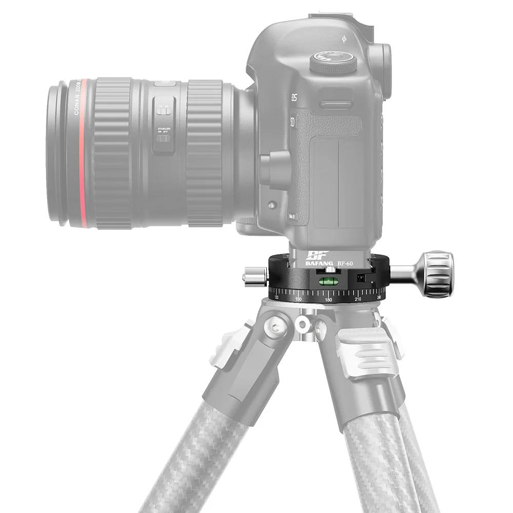 BAFANG BFJ-01A Geared Clamp 360&deg; Rotation Round Panoramic Clamp Seat for Tripod Head For DSLR Camera