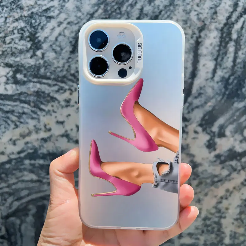 Girl Boss Art Handyhülle für iPhone 17 16 15 14 Plus Pro Max 13 12 11 Pro Max 13 Mini Modische Stoßfeste Laser-Rückabdeckung Fundas – Detail 8