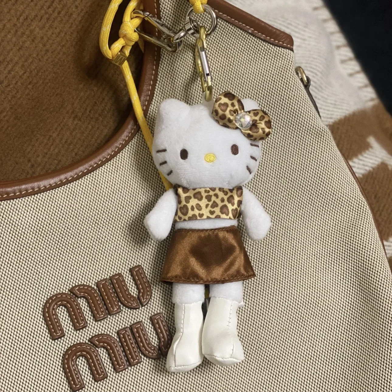 Kawaii Popular Long Legs KT Cat Plush Doll Keychain Pendant Cute Cartoon 11/13/16CM Doll Toy Backpack Pendants Gifts for Friends 6