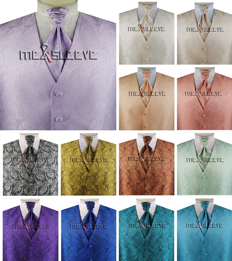 New Design Colorful Men's Paisley Wedding/Suit/Tuxedo Waistcoat set