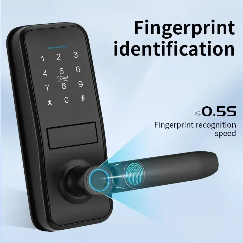 Tuya Smart Door Lock Fingerprint Password IC Card NFC APP Remote Unlock Smart lock Smart Home Fechadura Eletronica 도어락