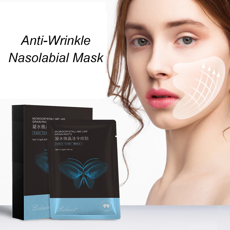 

Firming Skin Facial Mask Anti-Aging Nasolabial Folds Patch Tighten Fine Lines Microcrystalline Hydrating Wrinkle Removal Sticker