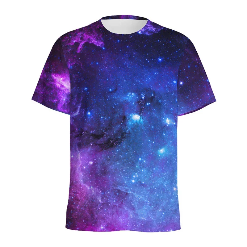 Lustiges Sternenhimmel-3D-Druck-Sport-T-Shirt für Herren, schnell trocknend, atmungsaktiv, für den Außenbereich, lässige Mode, lockeres Kurzarm-Oberteil, Kleidungstrend – Detail 12
