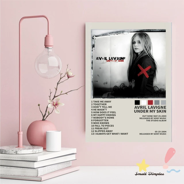 Avril Lavigne Under My Skin Music Album Poster Canvas Art