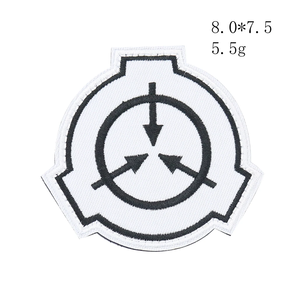 SCP Foundation Logo Magic Patch Embroidered SCP Tactical Vest Patch Nature  Hobby Armband Embroidery Hook and Ring Sewing Patches - AliExpress