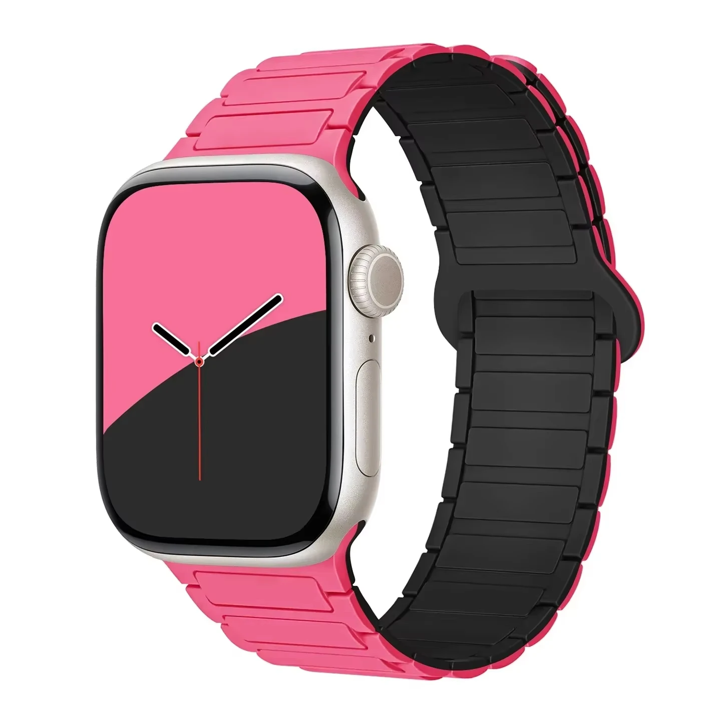 ตัวเลือกสินค้า สายซิลิโคนแม่เหล็ก iWatch 40-49 มม. ปรับได้ ใส่สบาย ทนทาน