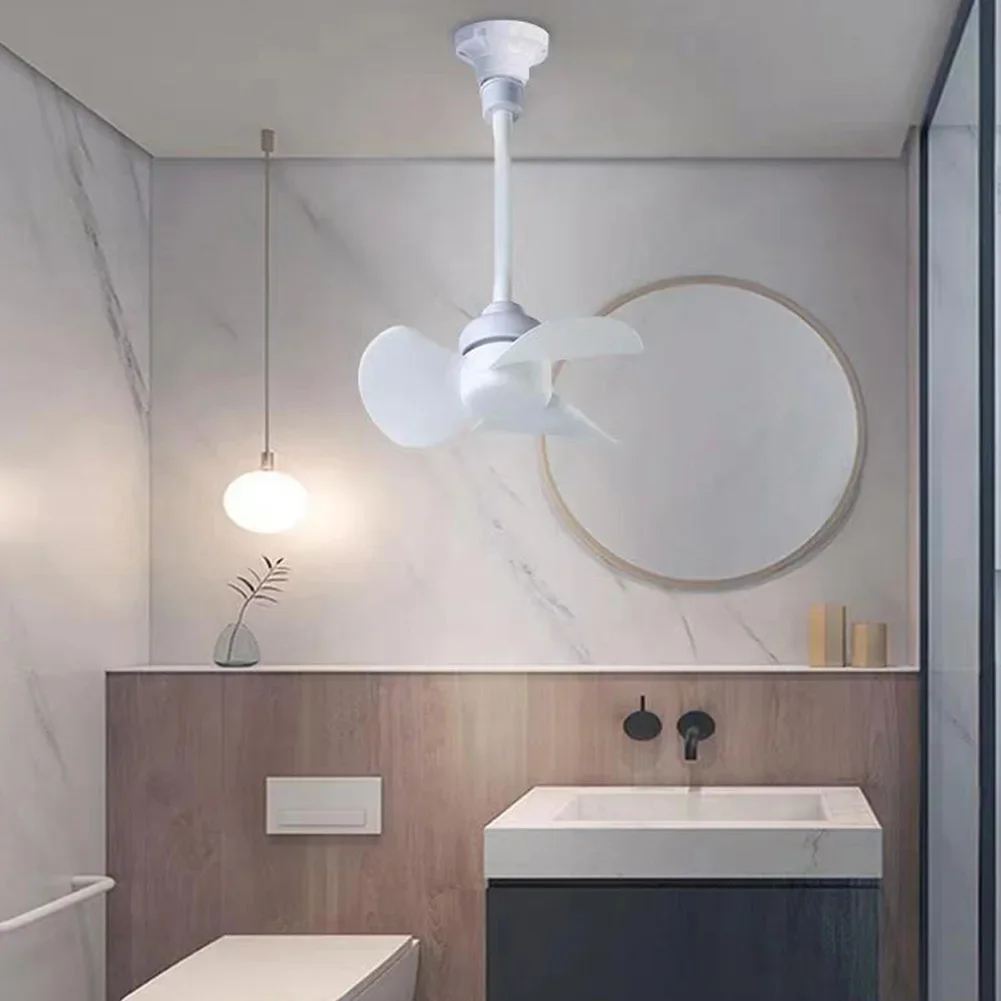 Indoor Ceiling Fan Light with E27 Base and USB