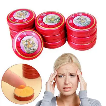 2024 Natural Tiger Balm Plaster Tiger Essential Oil Mosquito Elimination Headache Cold Dizziness Solid Balm Muscle Massage Relax
