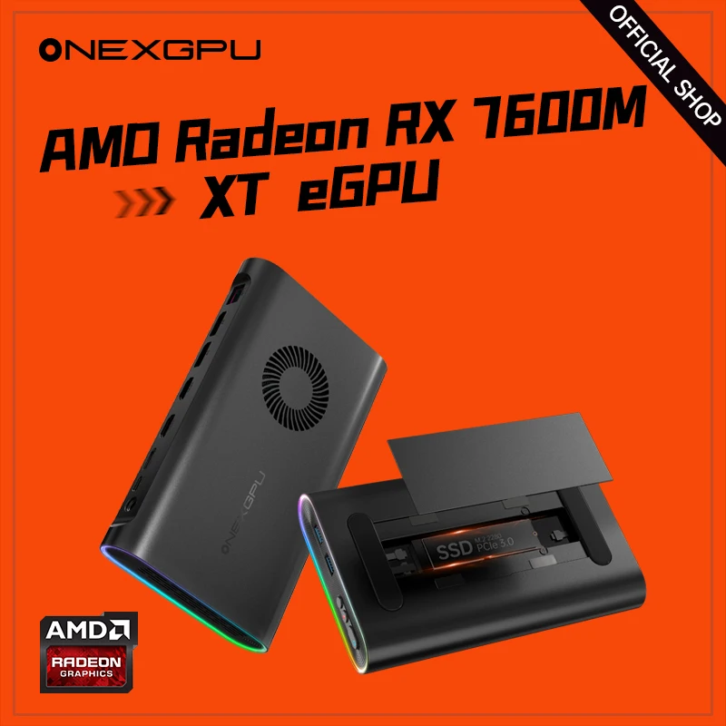 OneXPlayer Onexgpu AMD Radeon RX 7600M XT Mobile Graphics Oculink