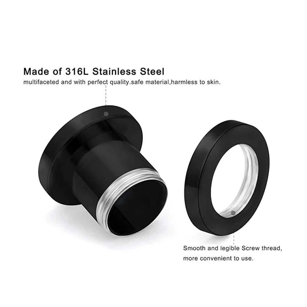 Stainless Steel Ear Plugs Tunnels