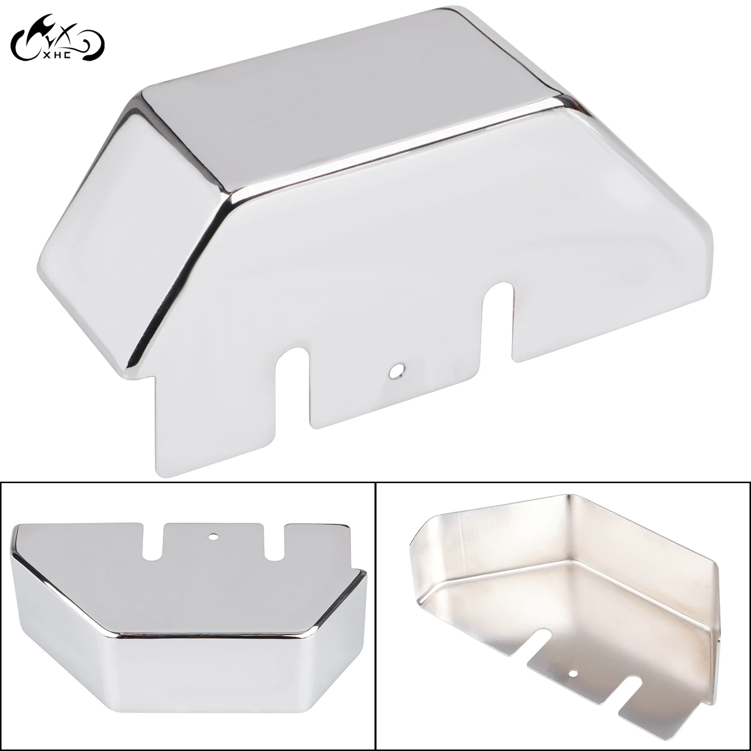 Motorcycle Chrome Rear Master Cylinder Cover For Harley Heritage Softail Classic Flstc 8899