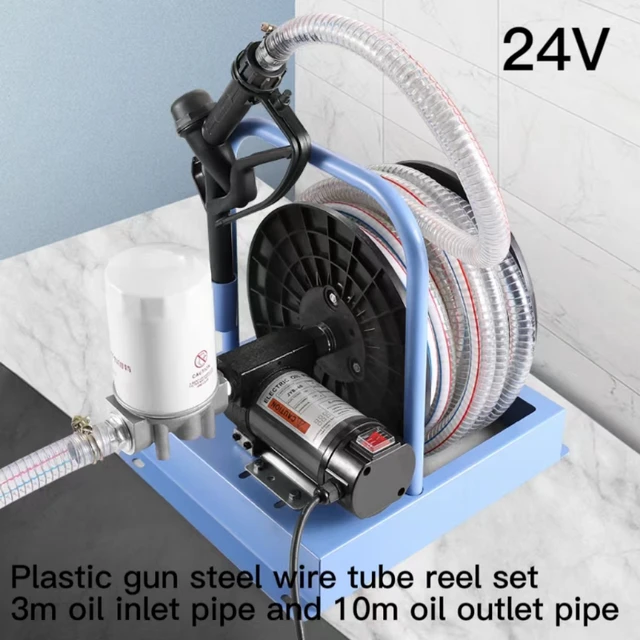 High Pressure 12V24V General Pump Reel 380W Self-Priming Electric Fuel Pump  Of Combination Pump Hose Reel