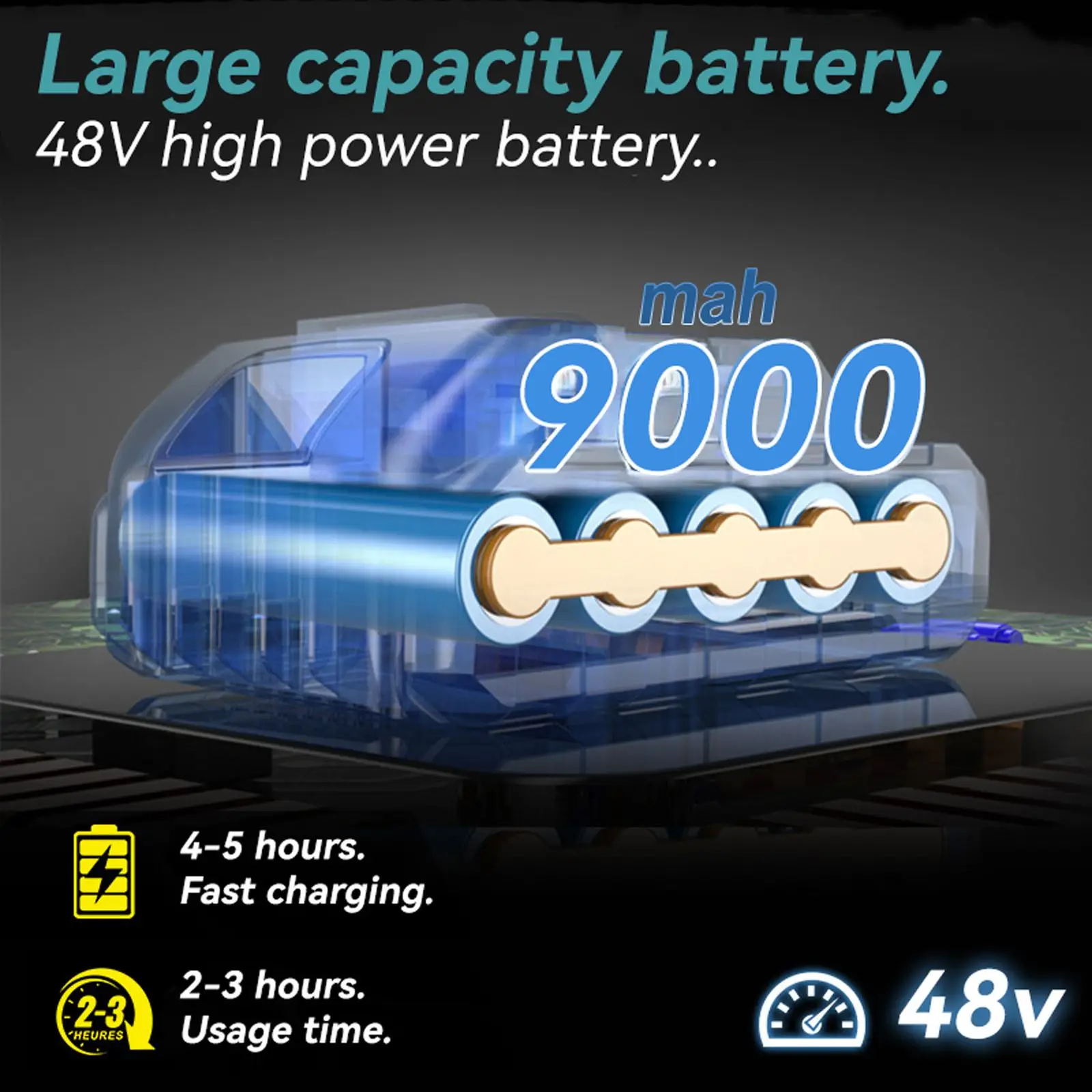 Close-up view of electric pruning shears