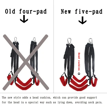 Sex swing luxurious soft material sex furnitureFetish bandage door erotictoys for couple Upgraded version restraints adult toys 2