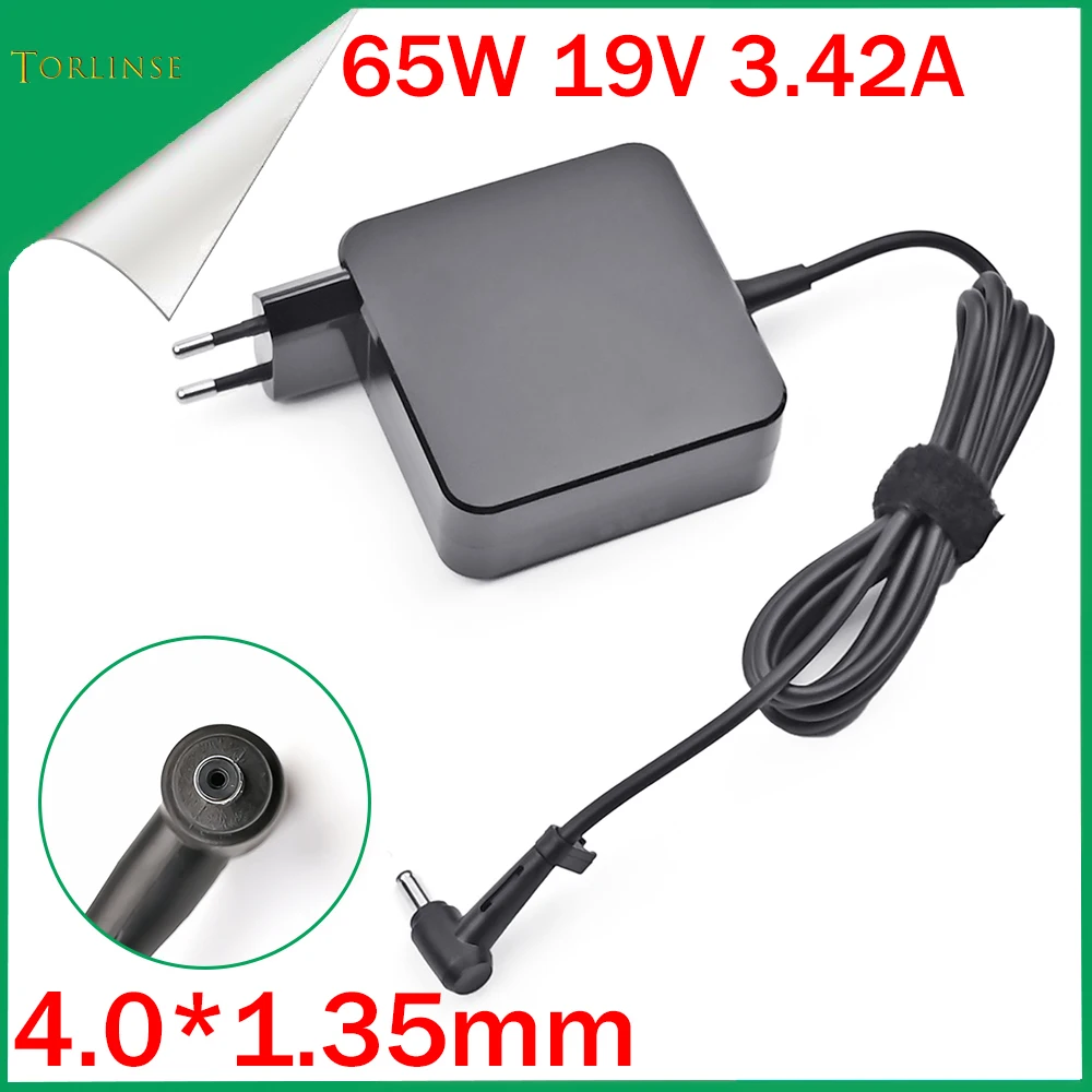 19V 3.42A 65W 4.0*1.35mm AC Laptop Power Adapter Travel Charger FOR Asus Zenbook UX310UA UX305CA UX305C UX305UA UX305F