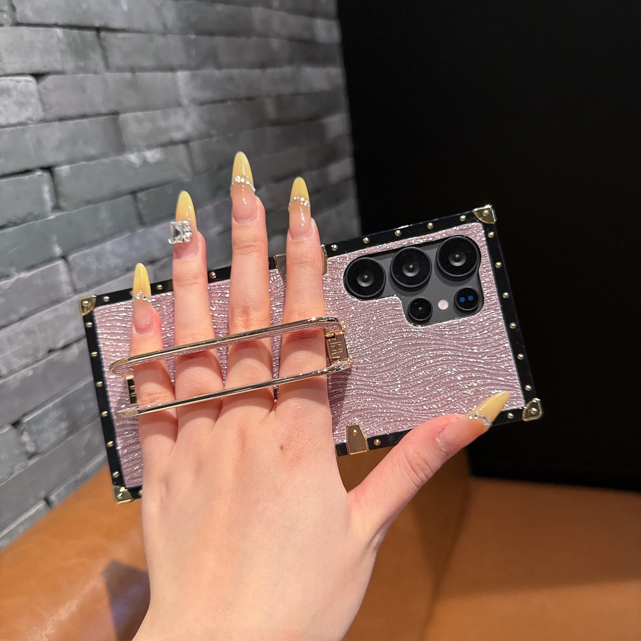Glitzernde Handyhülle Mit Wellendesign Für Samsung Galaxy Serie_voghion.com