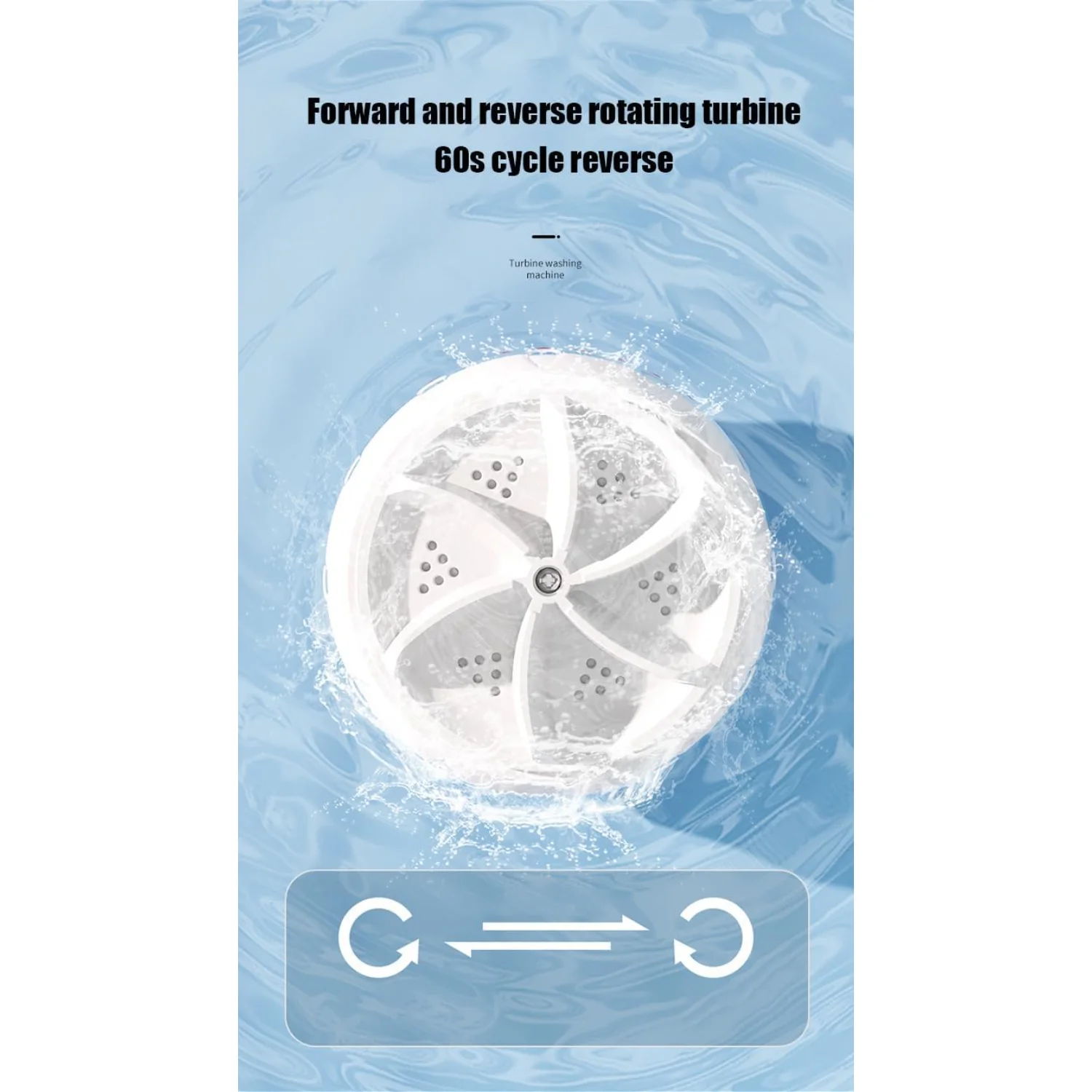 Mini Ultrasonic Portable Washing Machine for Travel
