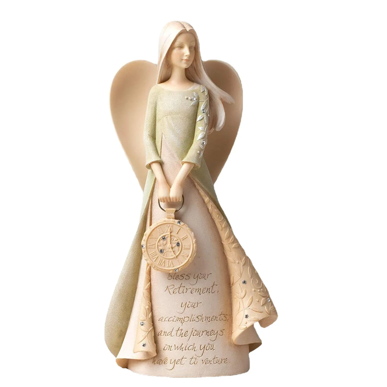 Bless Angels Statues European Resin Angel Flower Girl Figurine Home Living Room Desktop Decoration Friend's Birthday Present