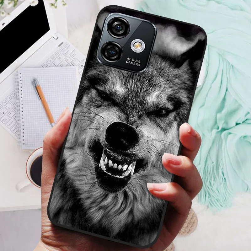 Soft TPU Silicone Shockproof Phone Case Bumper - 6.52 Protective Cover