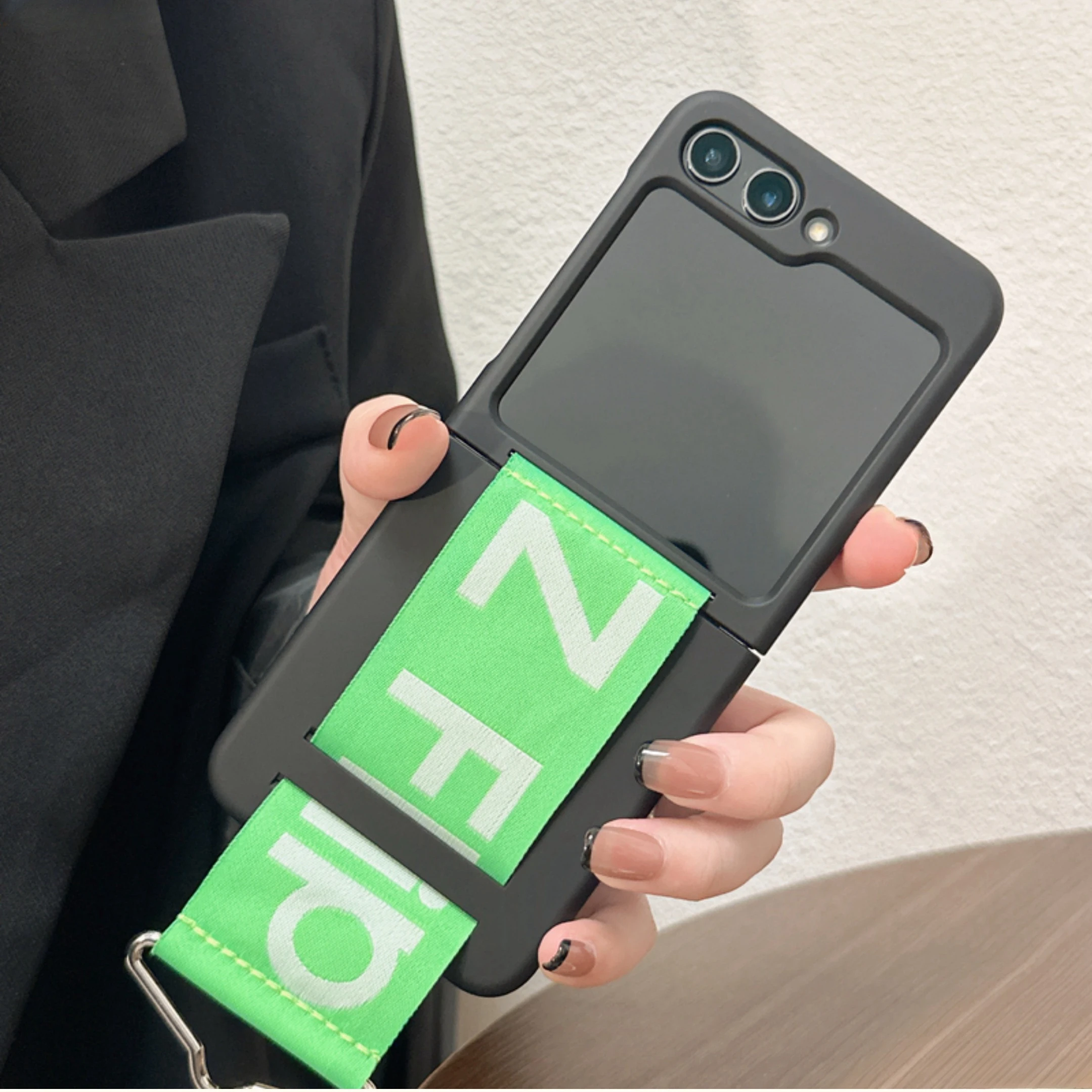 Luxury Shockproof Wristband Case with Hard Flip Cover