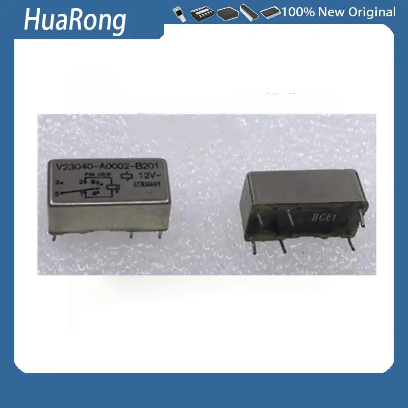 

5 шт./партия V23040-A0002-B201 12 В HFE60 12-2платы 12VDC 5A 12В 6PIN