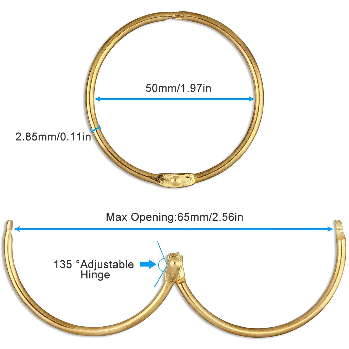 Shower Curtain Rings 24 Pack for Bathroom shower curtain clips