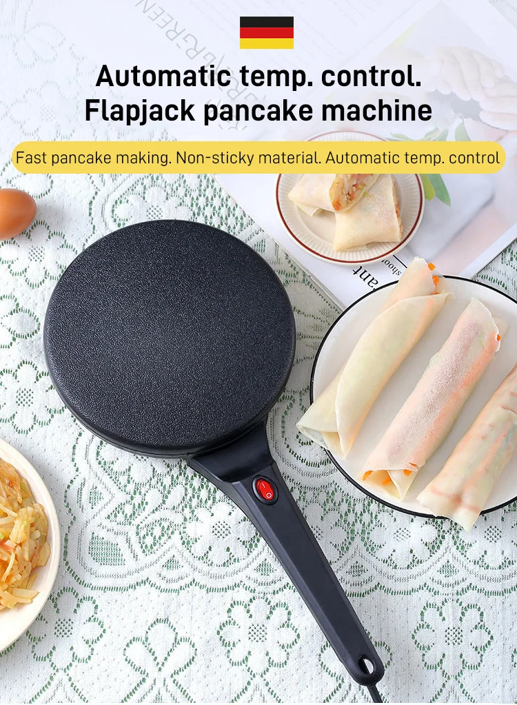 220V spring roll Machine Electric Crepe Maker Pancake Machine baking pan  Pie Cake maker Nonstick Griddle kitchen cooking tools