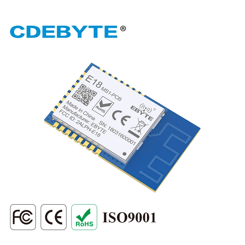 CC2530 지그비 모듈 8051 MCU, CDEBYTE E18-MS1-PCB, 2.4GHz IO Ad Hoc 메쉬 네트워크 라우터, 터미널 조정자 무선 송수신기