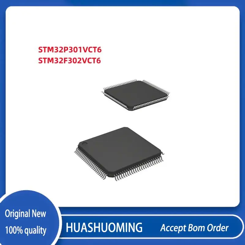 

5Pcs/Lot STM32P301VCT6 STM32P301V 32P301VCT6 STM32F302VCT6 STM32F302 STM32F302VCT STM32F302V 32F302VCT6 LQFP100