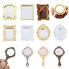1/12 Dollhouse Miniature Frame Accessories Furniture Miniature Mirror Wall Room Mirror Doll House Mirror 1
