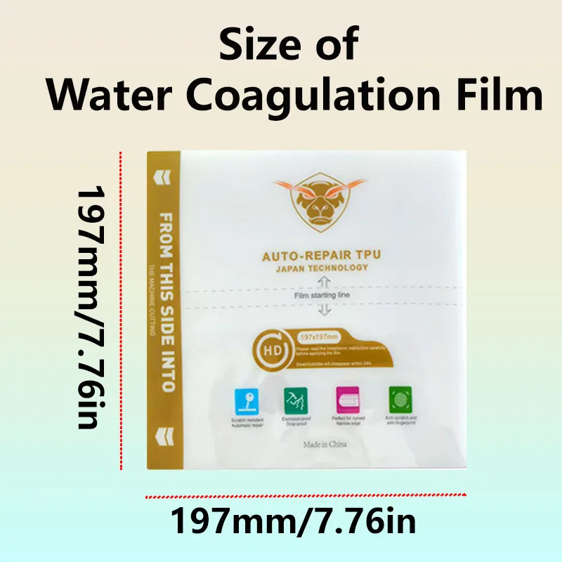 Premium HD Hydrogel Cuttable Screen Protector Film (5/25/50 Pack)