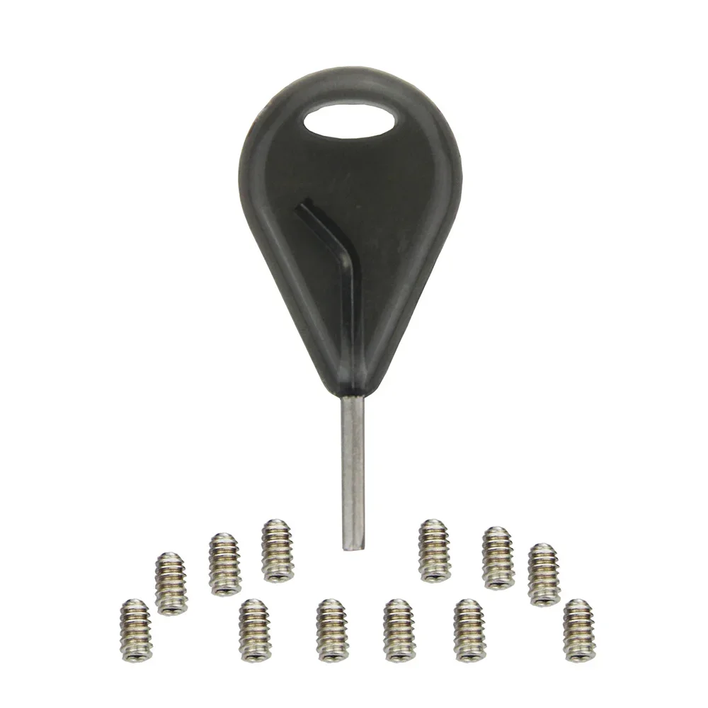 316 Stainless Steel Compatible for FCS/Future fin Screws Replacement Surfboard Grub Screw(50pcs) with Key