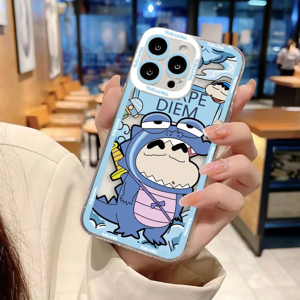 Cute C-Crayon S-Shinchan Clear Phone Case Cover