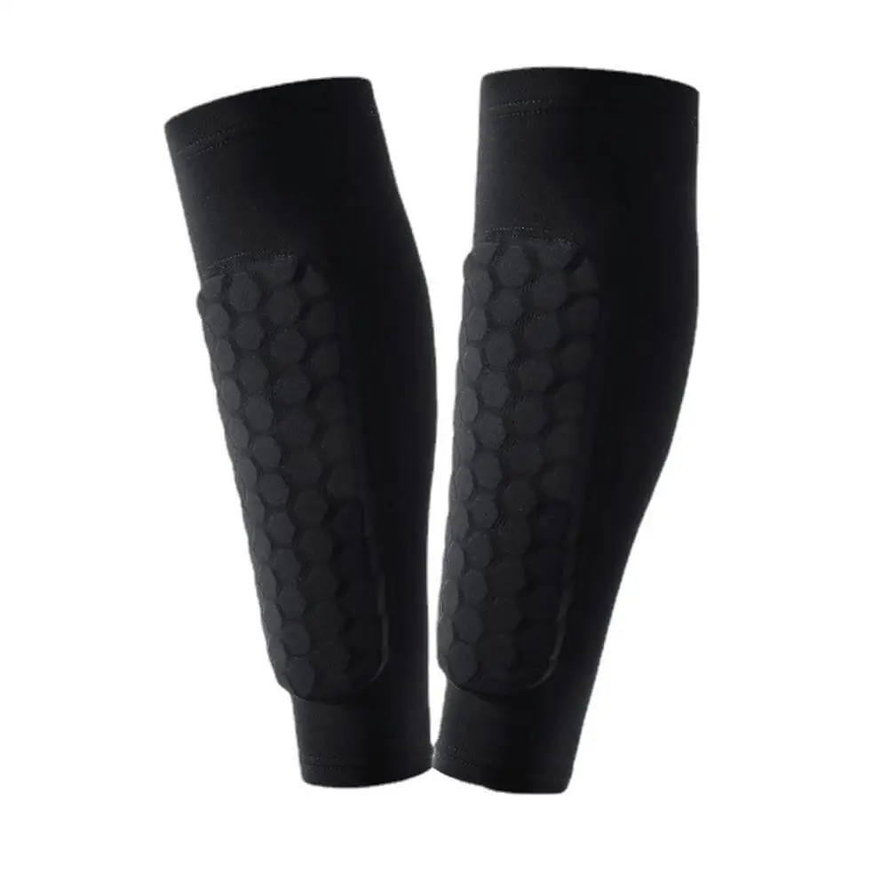 

1 Pair Men Women Outdoor Soccer Shin Guards Anti-slip Anti-collision Calf Sleeve Protective Equipment