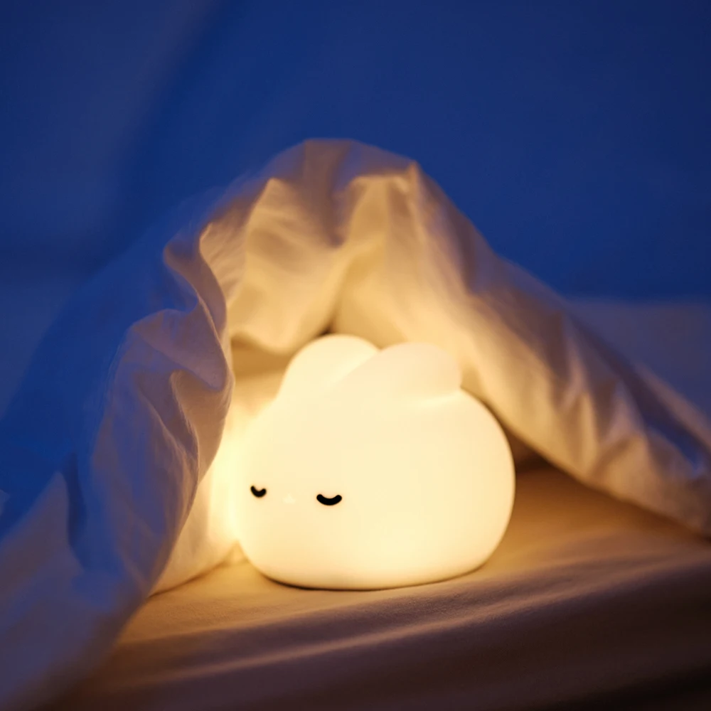 

Ночная Светодиодная лампа в виде кролика с сенсорным датчиком и таймером