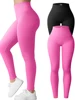 Seamless Sports Fitness Legging Autumn and Winter Women's Solid Color Thread Elastic Sports Fitness Pants High Waist Lifting Hip 5