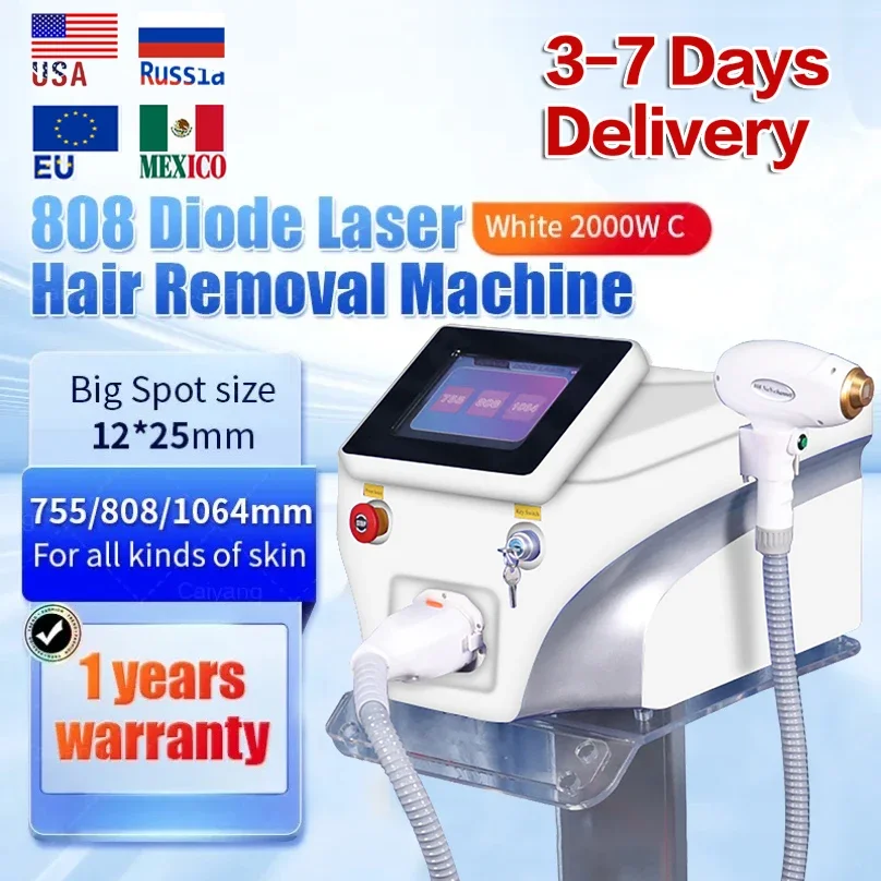 2024 Diode Laser Hair Removal Professional Machine Power Underarms Bikini Shots Skin rejuvenation Beauty Salon Equipment