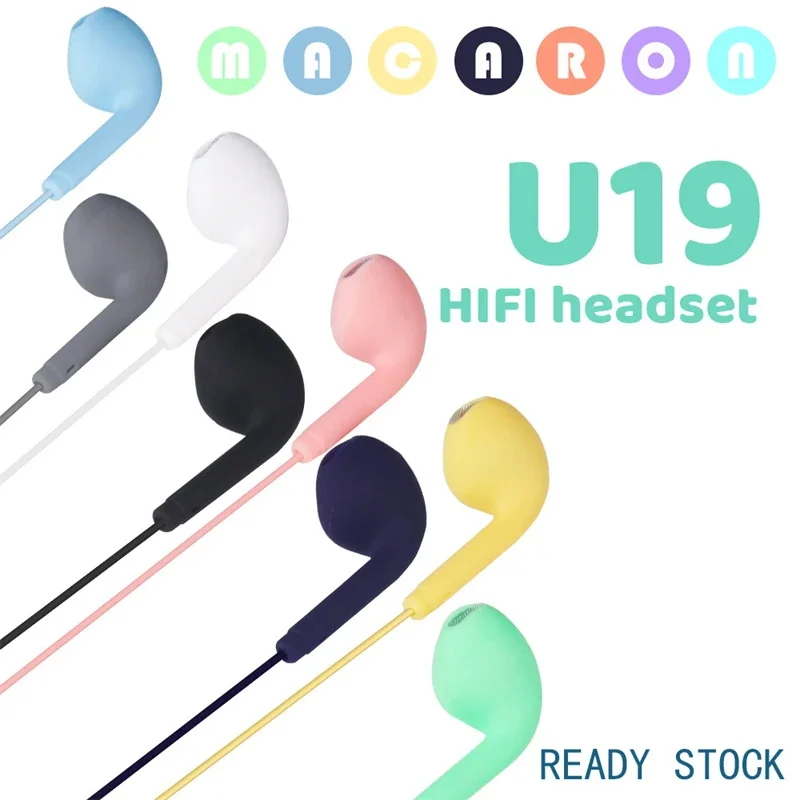Wired Portable Sport 8 Colors Earphone Wired Super Bass With Microphone 3.5mm In-Ear Wired Hands Free Headphone For Smartphones