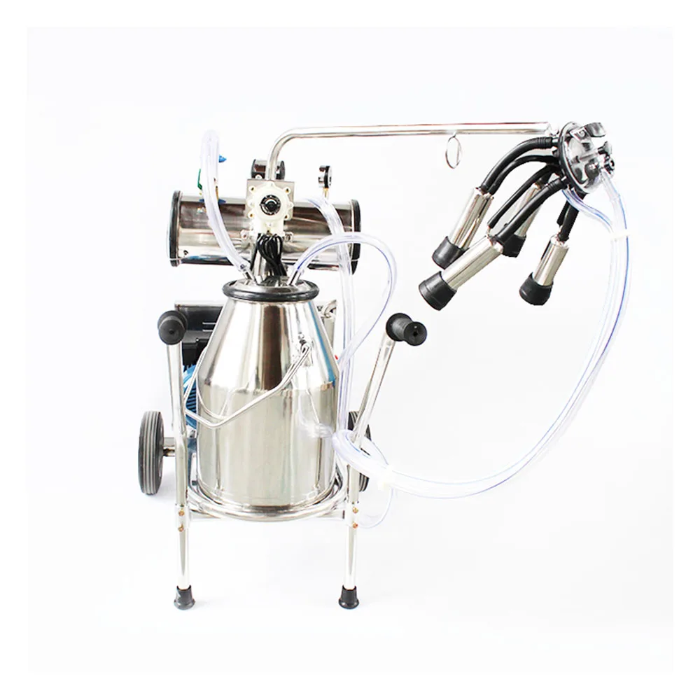 Automatic Electric Milking Machine Sheep Goat Milking Machine For Farm Cows Bucket With 304 Stainless Steel Bucket cow stainless steel water bowl no drain hole drink automatic float farming trough horse supplie sheep goat cattle