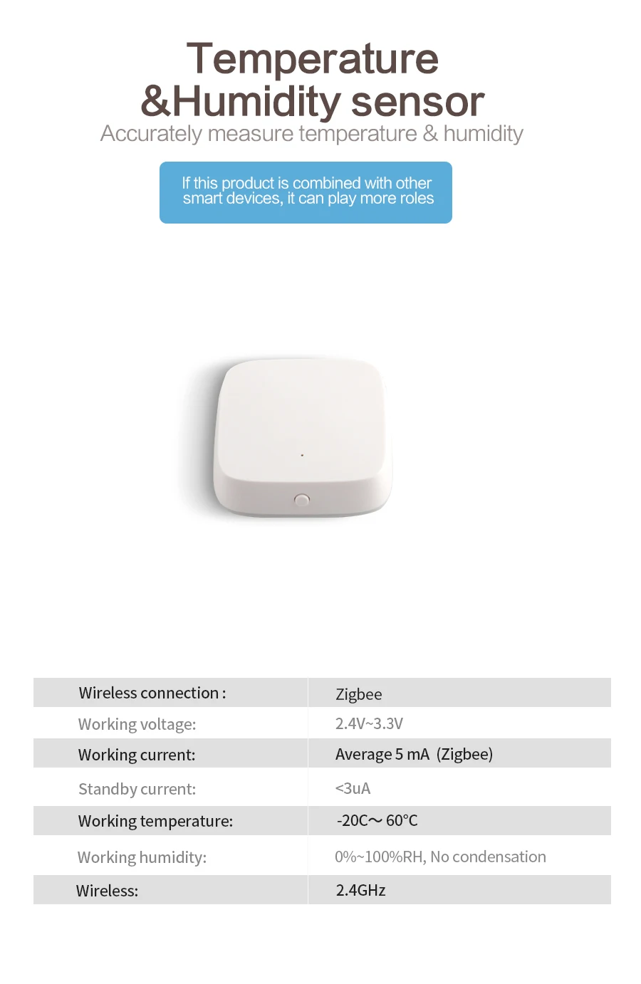 Matter Zigbee Hub Sensor Kit Smart Control PIR Sensor Door Window Sensor Tempera