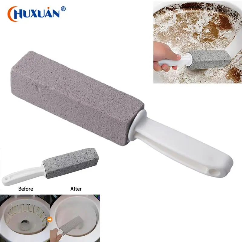 

1Pcs Toilets Cleaner Stone Natural Pumice Stone Toilets Brush Quick Cleaning Stone With Long Handle Bathroom Gadgets